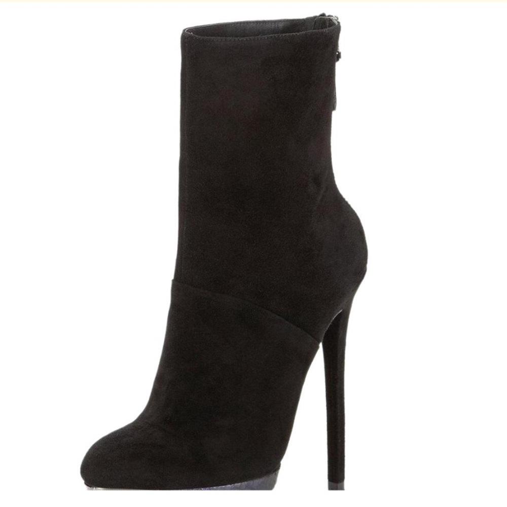 Brian Atwood Stiletto booties-black suede